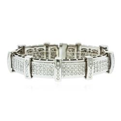 14KT White Gold 4.03 ctw Diamond Bracelet