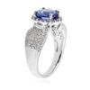 Image 3 : 14KT White Gold 2.20 ctw Tanzanite and Diamond Ring