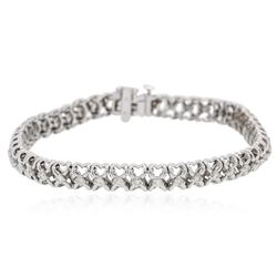 14KT White Gold 1.13 ctw Diamond Tennis  Bracelet