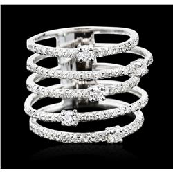 14KT White Gold 0.77 ctw Diamond Ring