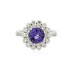 Image 1 : 14KT White Gold 2.01 ctw Tanzanite and Diamond Ring
