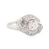 Image 2 : 14KT White Gold 1.29 ctw Diamond Ring