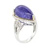 Image 3 : 14KT White Gold 17.42 ctw Tanzanite and Diamond Ring