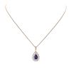 Image 1 : 14KT Rose Gold 1.99 ctw Tanzanite and Diamond Pendant With Chain