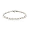 Image 1 : 14KT White Gold 2.89 ctw Diamond Tennis Bracelet