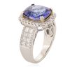 Image 3 : 14KT White Gold 5.07 ctw Tanzanite and Diamond Ring