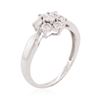 Image 3 : 14KT White Gold 0.05 ctw Diamond Ring