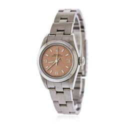 Ladies Rolex Stainless Steel Oyster Perpetual Wristwatch