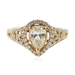 14KT Yellow Gold 1.78 ctw Diamond Unity Ring