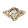 Image 1 : 14KT Yellow Gold 1.78 ctw Diamond Unity Ring