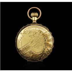 Seth Thomas 14KT Yellow Gold Full Hunter Antique Pocket Watch