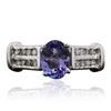 Image 1 : 14KT White Gold 1.90 ctw Tanzanite and Diamond Ring