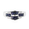 Image 1 : 14KT White Gold 1.90 ctw Sapphire and Diamond Ring
