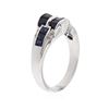 Image 3 : 14KT White Gold 1.90 ctw Sapphire and Diamond Ring
