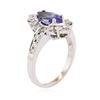 Image 3 : 14KT White Gold 1.34 ctw Tanzanite and Diamond Ring
