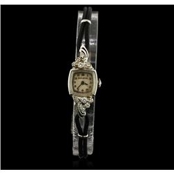 Ladies Vintage Bulova Diamond Wristwatch