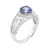 Image 3 : 14KT White Gold 1.63 ctw Tanzanite and Diamond Ring