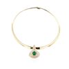 Image 1 : 18KT Yellow Gold 3.00 ctw Emerald and Diamond Enhancer