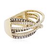 Image 2 : 18KT Two-Tone Gold 1.14 ctw Diamond Ring