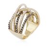 Image 3 : 18KT Two-Tone Gold 1.14 ctw Diamond Ring