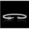Image 3 : 18KT White Gold 9.92 ctw Diamond Tennis Bracelet