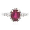 Image 1 : 14KT White Gold 2.07 ctw Ruby and Diamond Ring