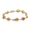 Image 2 : 14KT White Gold 4.50 ctw Sapphire and Diamond Bracelet