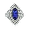 Image 1 : 14KT Two-Tone Gold 3.21 ctw Tanzanite and Diamond Ring