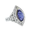 Image 2 : 14KT Two-Tone Gold 3.21 ctw Tanzanite and Diamond Ring