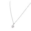 Image 3 : 14KT White Gold 0.97 ctw Diamond Pendant With Chain