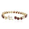 Image 3 : 14KT Yellow Gold 4.32 ctw Ruby and Diamond Bracelet