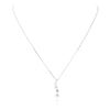 Image 1 : 14KT White Gold 1.28 ctw Diamond Pendant With Chain