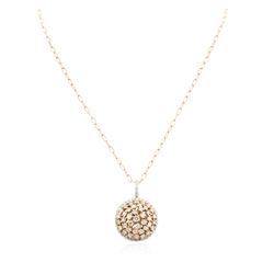 14KT Two-Tone 4.74 ctw Diamond Pendant With Chain