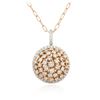 Image 2 : 14KT Two-Tone 4.74 ctw Diamond Pendant With Chain