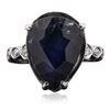 Image 1 : 14KT White Gold 10.13 ctw Sapphire and Diamond Ring
