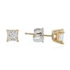 Image 2 : 14KT Yellow Gold 0.87 ctw Diamond Stud Earrings