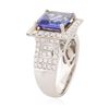 Image 3 : 14KT Two-Tone Gold 4.23 ctw Tanzanite and Diamond Ring
