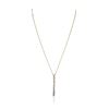 Image 2 : 14KT Yellow Gold 0.30 ctw Baguette Diamond Pendant With Chain