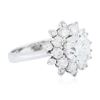 Image 2 : 14KT White Gold 2.40 ctw Diamond Ring