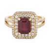 Image 1 : 14KT Yellow Gold 3.06 ctw Ruby and Diamond Ring