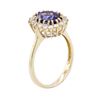 Image 3 : 14KT Yellow Gold 2.67 ctw Tanzanite and Diamond Ring