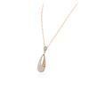 Image 3 : 14KT Two-Tone Gold 1.14 ctw Diamond Pendant With Chain