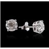 Image 2 : 14KT White Gold 3.00 ctw Diamond Stud Earrings