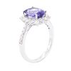 Image 3 : 14KT White Gold 2.38 ctw Tanzanite and Diamond Ring