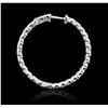 Image 2 : 14KT White Gold 2.97 ctw Diamond Earrings