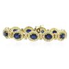 Image 1 : 14KT Yellow Gold 17.82 ctw Sapphire and Diamond Bracelet