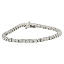 14KT White Gold 4.64 ctw Diamond Tennis  Bracelet