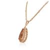 Image 3 : 14KT Rose Gold GIA Certified 42.02 ctw Morganite and Diamond Pendant With Chain