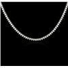 Image 2 : 14KT White Gold 5.67 ctw Diamond Necklace