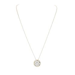 14KT Two-Tone Gold 2.19 ctw Diamond Pendant With Chain